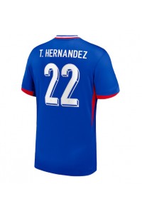 Fotbalové Dres Francie Theo Hernandez #22 Domácí Oblečení ME 2024 Krátký Rukáv